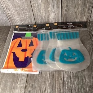 Pumpkin Halloween Party Supplies Gift/ Loot/ Cello/ Treat Bags 44ct Total - Picture 1 of 15