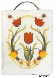 Tulpen handschablonierter Dachschiefer aus Maine - Bild 1 von 1