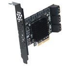 Pci-E 10P Sata3.0 Adapter 10 Ports Pcie X 4 Interface Rate Expansion Card