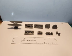 Set dettagli stazione di servizio HO, stampato in 3D, non dipinto - Foto 1 di 5