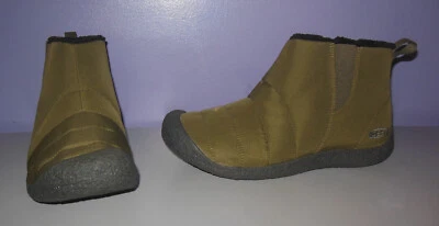 KEEN Howser Mid Men's Dark Olive Faux Fur Lined Ankle Boots Size 42 Euro 9 US - Image 1 of 4
