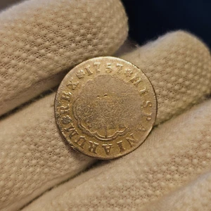 1757 Silver Two Reales Spain King Ferdinand VI 5.1 Grams - Picture 1 of 9