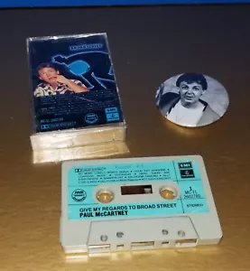 PAUL MCCARTNEY GIVE MY REGARDS TO BROAD STREET VTG CASSETTE RARE PAPER LABEL !! - Picture 1 of 8