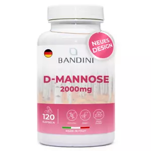 Bandini® D-Mannose 2.000mg 120 Kapseln, Vegan & Natürlich aus Birke - Bild 1 von 7