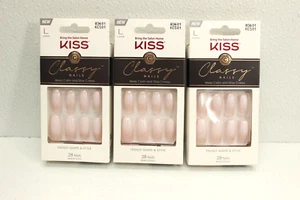 LOT OF 3 Kiss Classy Trendy Shape LONG, KCS01 83601 NEW - Picture 1 of 6