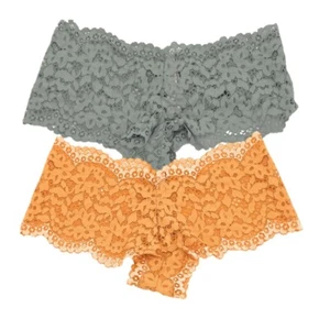 Victoria's Secret Body by Victoria Floral Lace Shortie Panties Lot of 2 - Picture 1 of 6