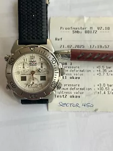 Vintage sector 450 ana digi diver 200 M! chronograph! Wr test!new battery!Mint! - Picture 1 of 9