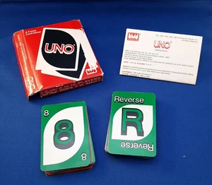 UNO 1983 International Games Card Game COMPLETE Instructions Box Vintage - Picture 1 of 12