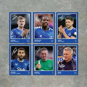 Everton Players SIGNED A6 Poster Pack 2 - 6 handsignierte Poster Druckkarten  - Bild 1 von 5