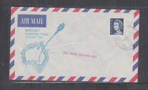 AUSTRALIA, 1969 MILDURA, VICTORIA, ROCKET LAUNCH cover, U.A. SUPER HOMING BIRD. - Picture 1 of 1