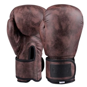 Gloves, Kickboxing, Boxing Heavy Bag Training Gloves (Coffee Color, 12oz) - Picture 1 of 7