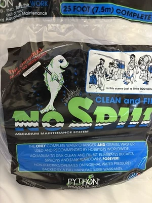 Python Products No Spill Clean and Fill Aquarium Water Gravel Cleaner 25' Kit - Image 1 of 4
