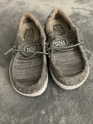 Zapatos Hey Dude Wally para niños pequeños - talla K7, gris Foto 1 de 4
