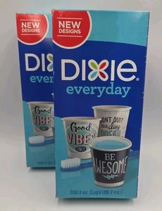 Dixie Everyday 3 Unzen Tassen 200 (8) Inspirierende Designs Neu Versiegelte Schachtel 2 Verfügbar - Bild 1 von 3
