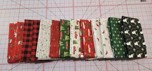 Quilting Cotton Fabric Hearthside/Homegrown Holiday 13 End of Bolt Remnant 8 yd - Picture 1 of 13