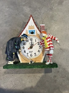 Ron Lee clock AS IS clowns golf figurine statue 1997 vintage - Picture 1 of 4