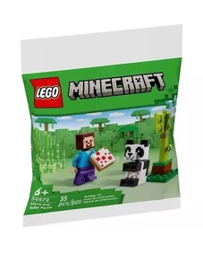 LEGO 30672 Minecraft Steve and Baby Panda - Picture 1 of 1