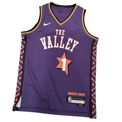 Camiseta deportiva Nike Youth Devin Booker Phoenix Suns "The Valley" edición City —M (10/12) Foto 1 de 4