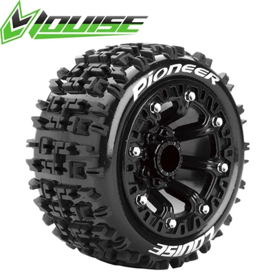Louise ST-Pioneer 1/16 2.2" Stadium Truck Tires 12mm Soft Mounted (2) RC Car - Image 1 of 3