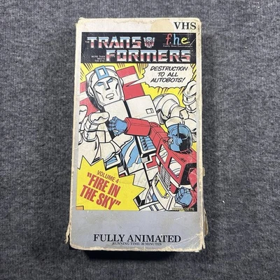1984 Transformers volume #4 “Fire In The Sky”  1984 VHS f.h.e. UNTESTED - Image 1 of 4