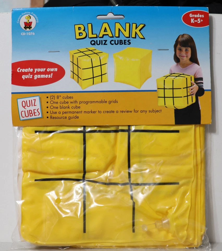 空白测验立方体 2 件套 K-5 Carson-Dellosa CD-1076 — 第 1/4 张图片