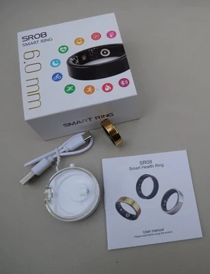 SR08 Smart ring Heart Rate Health Monitor Blood Oxygen Sleep Monitor Water proof - Image 1 of 4