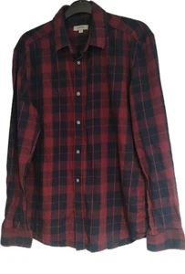 George Red And Blue Check Flannel Shirt Size Small - Picture 1 of 12