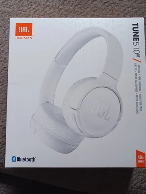New JBL Tune 510BT Wireless Bluetooth On Ear Stereo White Headphones Mic - Image 1 of 4