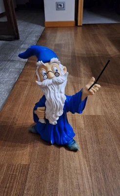 Ledra Pupazzo Gomma Disney Mago Merlino Ledraplastic Pouet No Rubbertoys Vintage - Immagine 1 di 4