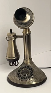 Collectors Series Paramount Candle Stick Antique Brass Style Telephone - Picture 1 of 22