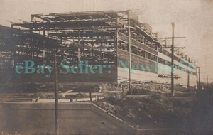 Chicago IL - CONSTRUCCIÓN DE FÁBRICA EN LA CALLE 79 - RPPC Postal - Imagen 1 de 2