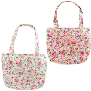 Mädchen Tragetasche Handtasche Kleinkinder kleine Kinder Kinder niedlich blumig Baumwolle 2-10 Jahre - Bild 1 von 14