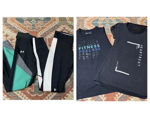 Under Armour Lot Pants Shirt Athletic Womens XS/S - Picture 1 of 19