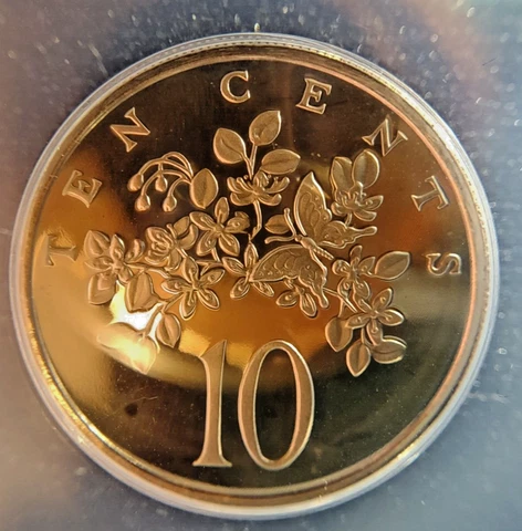 1972-FM ANACS Jamaica 10 Cents Proof PR69 Deep Cameo Low Mintage 28K Cover