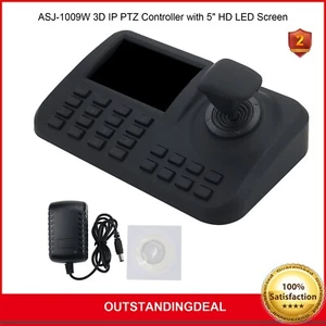 ASJ-1009W 3D IP PTZ Controller CCTV PTZ Keyboard Controller Joystick 5" Screen - Picture 1 of 8
