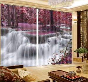 Very Warm Hot Spring2 3D Curtain Blockout Photo Print Curtains Fabric Window - Picture 1 of 11
