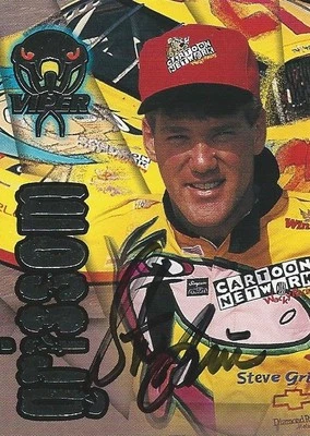 STEVE GRISSOM AUTOGRAPHED 1996 WHEELS VIPER RACING NASCAR PHOTO TRADING CARD #20 - Image 1 of 2