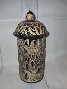 Vintage Räuchergefäß aus geschnitztem Speckstein orientalisch asiatisch wunderschön - Bild 1 von 4