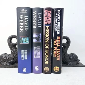 Lot of 4 David Weber Sci-Fi Hardcover Books 1st Editions Like New Free Shipping - Picture 1 of 6