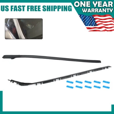 For Lexus Is250 Is350 2006-2013 Right+Left Windshield Trim Moulding W/Clips Pair - Изображение 1 из 4