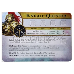 WQST01 CARTE KNIGHT QUESTOR WARHAMMER QUEST SILVER TOWER (ENGLISH EDITION) - Picture 1 of 1