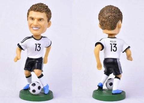 Top Quality Resin Soccer Star Thomas Müller Bobblehead Figure Height 18CM Cover