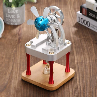 New Hot Air Stirling Engine Model Toy Mini Vertical Cylinder Generator Motor Toy - Image 1 of 4