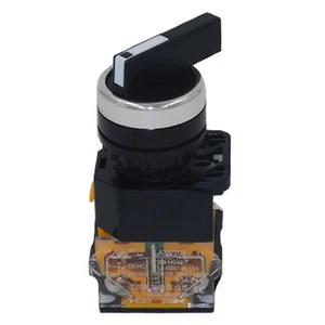 Interruptor selector mantenido de 3 posiciones mango largo LA38-20CX/3 interruptor giratorio - Imagen 1 de 4