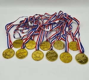 Medaillen Kinder Plastik Goldmedaillen Spaß Veranstaltungen Gewinner - Bild 1 von 2