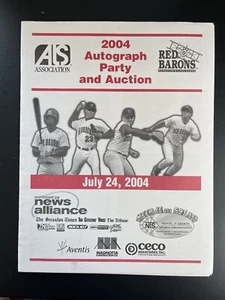 2004 Red Barons Autograph Party Signed Program Minor League Baseball - Picture 1 of 5