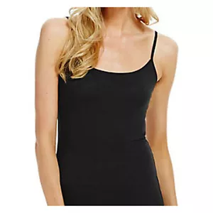 Damen Uni Trägertop Tank Träger Camisole Ausschnitt Freizeit weich UK 8-10-12-14 2039 - Bild 1 von 11