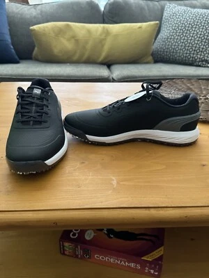 Zapatos de golf Puma para hombre Alphacat Nitro sin clavos negros/rojos nuevos en caja talla 10 Foto 1 de 4