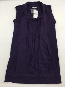 Camiseta de sombra para mujer pintuck moño corbata torso concordia púrpura con volantes viscosa S - Imagen 1 de 7