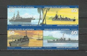 MICRONESIA , USA , 1994 , 50th ANNIV. WWII , BLOCK OF 4 STAMPS , MNH , CV$5 - Picture 1 of 1